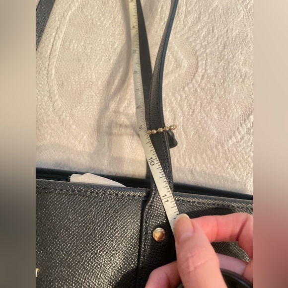 Coach X Grain Zip Top Tote Denim Blue NWOT Bag - Picture 6 of 13